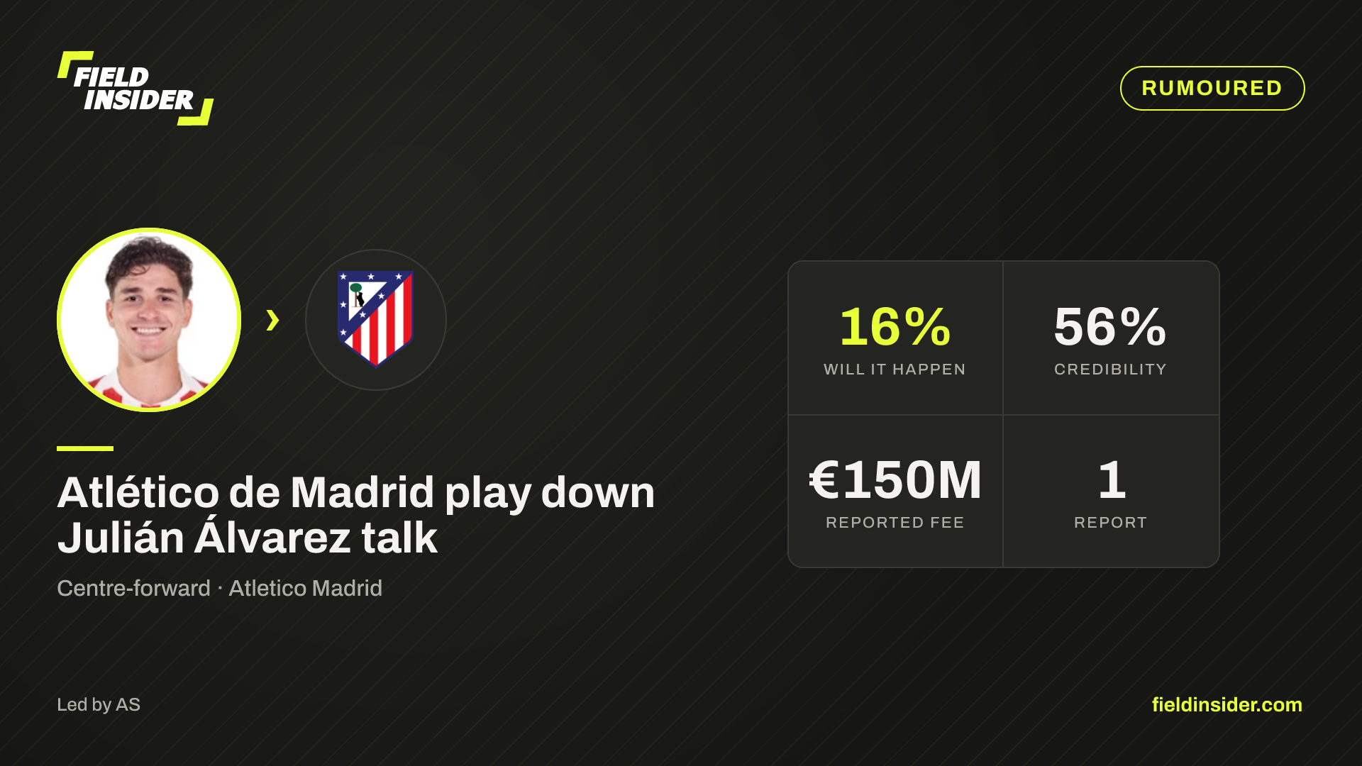 Atlético de Madrid weigh up Julián Álvarez move — Field Insider report card