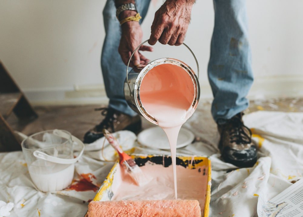 paint a basketball court
