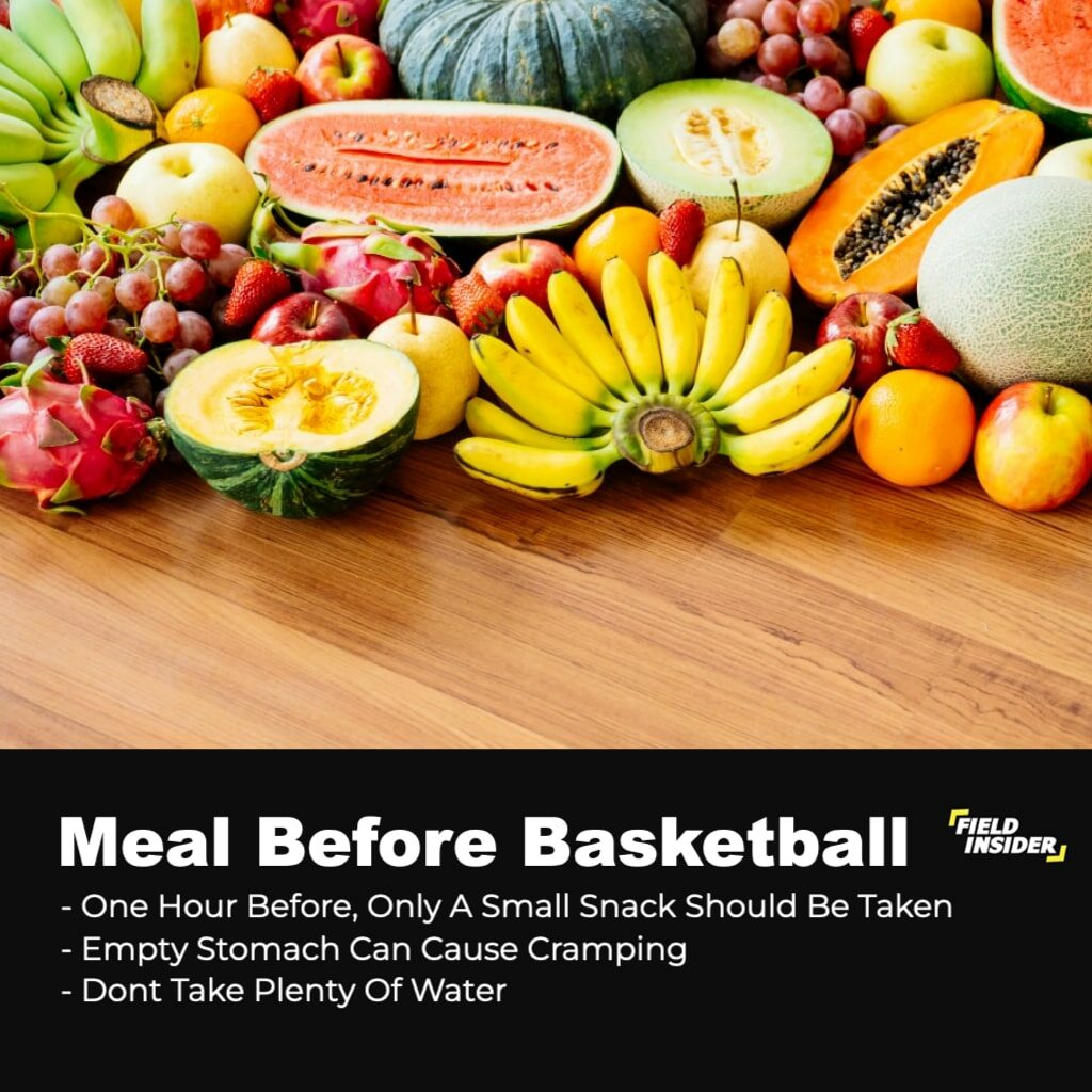 eat before a basketball game