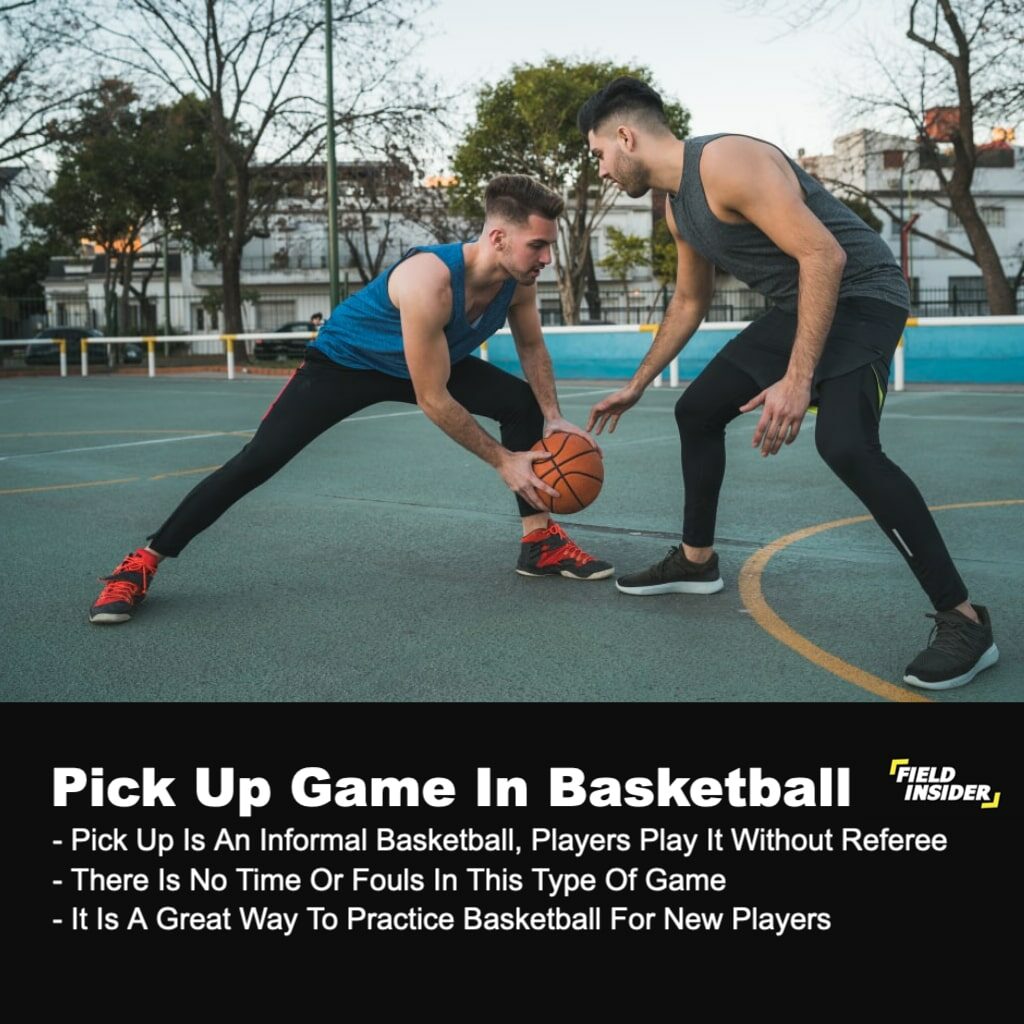 pickup game of basketball