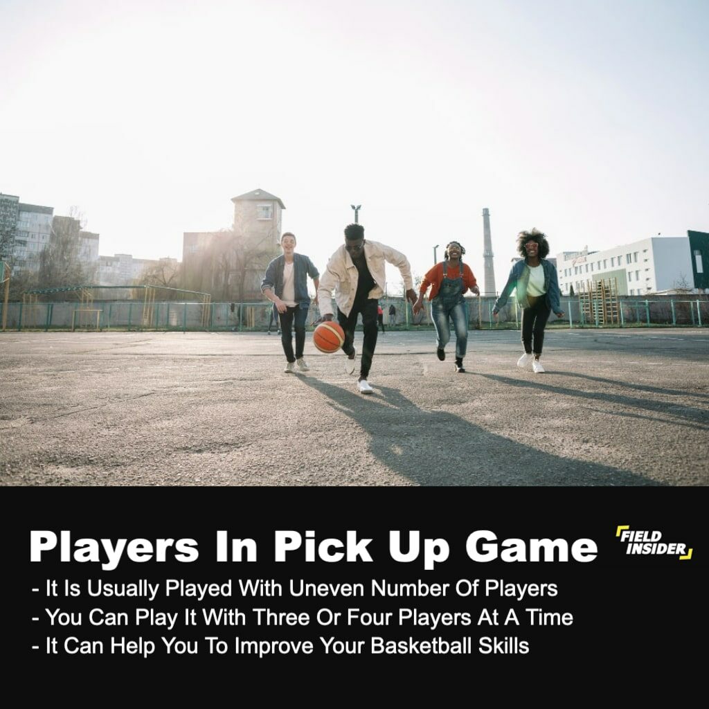 pickup game of basketball