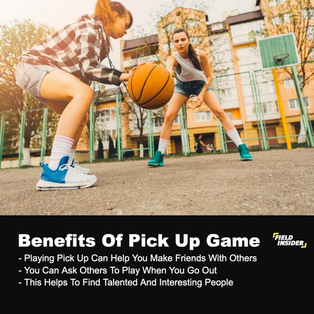 pickup game of basketball