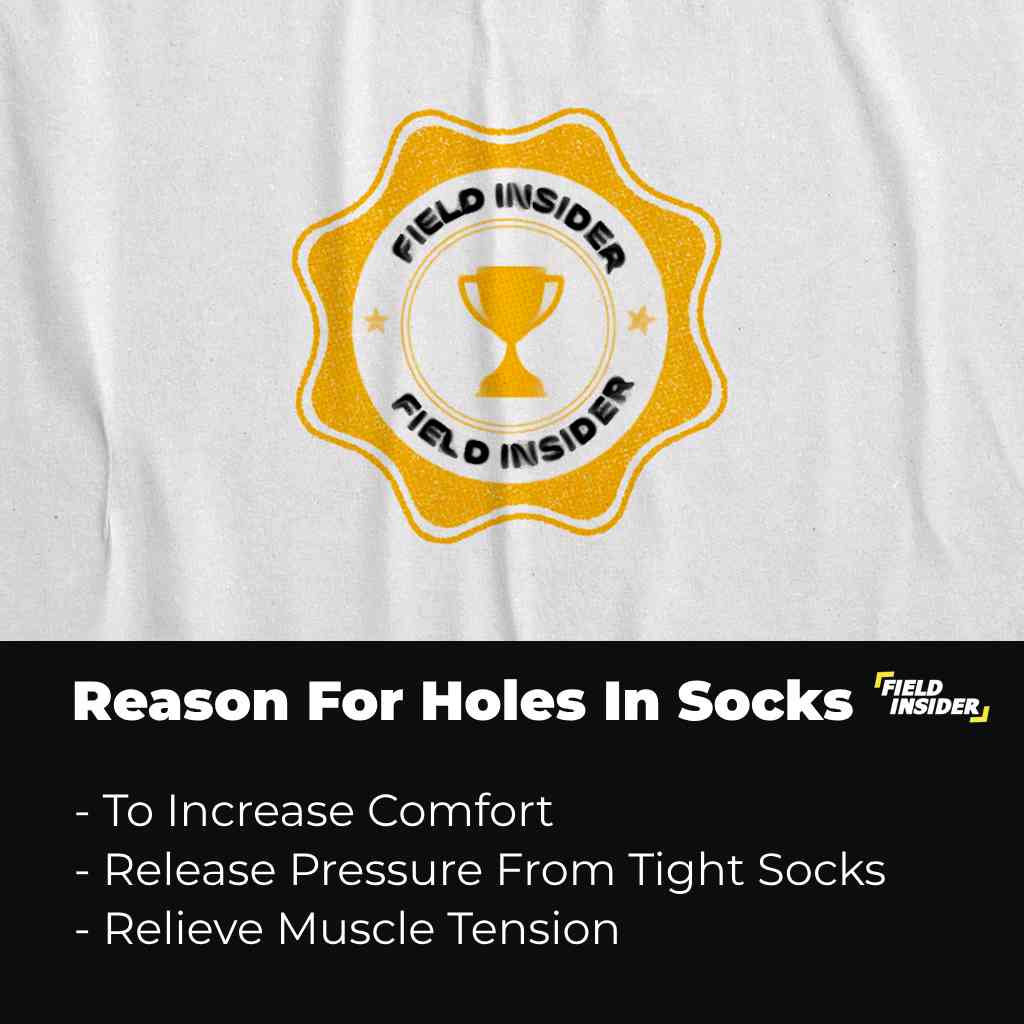 Why do Some Footballers Cut Holes in Their Long Socks?