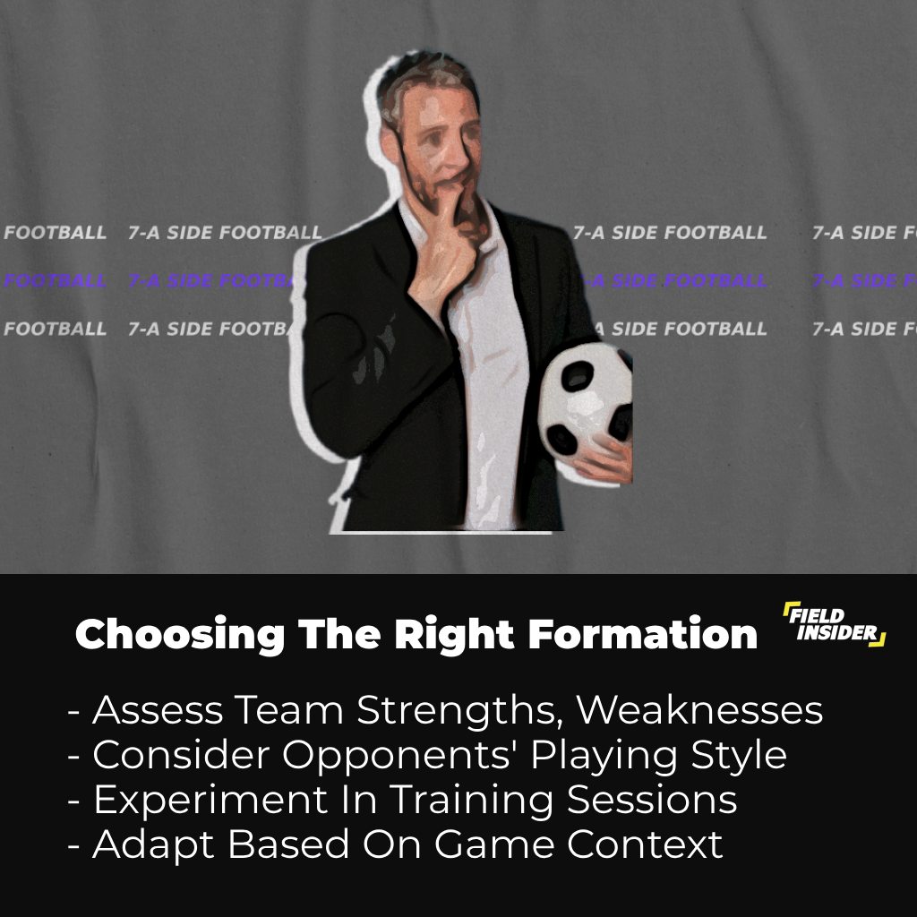 Choosing right formation in 7-A Side Football