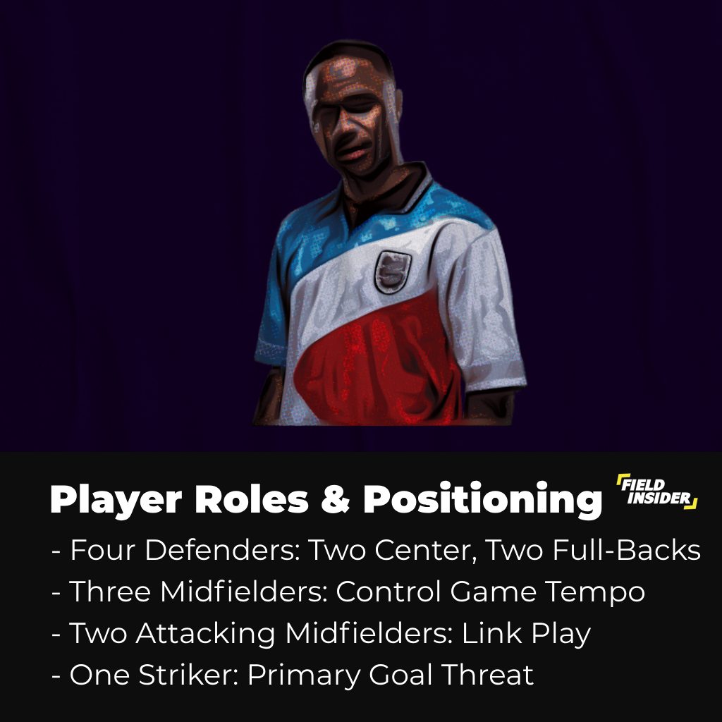 Player's position in 4-3-2-1