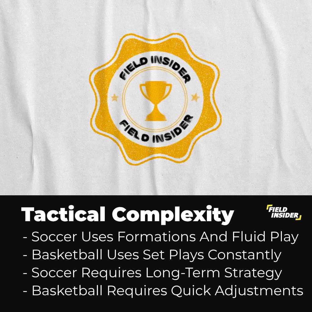 Tactical Complexity : Soccer or basketball